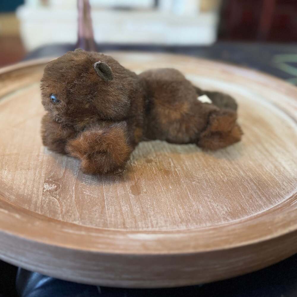 Vintage Russ Berrie & Co. Plush Beaver Stuffed Animal